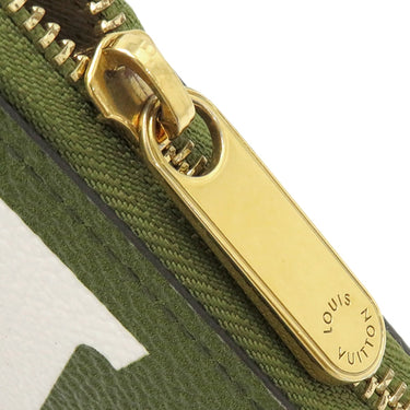 ルイヴィトン LOUIS VUITTON ジッピーウォレット M67549 カーキ モノグラムキャンバス モノグラムジャイアント キャンバス 長財布 ゴールド金具 ラウンドファスナー