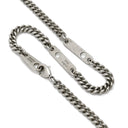 ルイヴィトン LOUIS VUITTON コリエプラーク M63640 モノグラムエクリプス メタル モノグラムエクリプス ネックレス シルバー金具 ペンダント