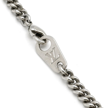 ルイヴィトン LOUIS VUITTON コリエプラーク M63640 モノグラムエクリプス メタル モノグラムエクリプス ネックレス シルバー金具 ペンダント