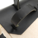 エルメス HERMES エールバッグPM 31 ナチュラル×ブラック トワルアッシュ トワルオフィシエ ヴァッシュハンター 2WAYバッグ シルバー金具 黒