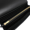 ボッテガヴェネタ BOTTEGA VENETA カセット フラップウォレット 667433VCQC48425 ブラック ラムスキン 長財布 マットゴールド金具 黒 マキシ イントレチャート