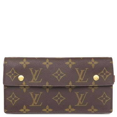 ルイヴィトン LOUIS VUITTON ポルトフォイユ アコルディオン M58008 モノグラム モノグラムキャンバス 二つ折り財布 ゴールド金具 チェーン付き