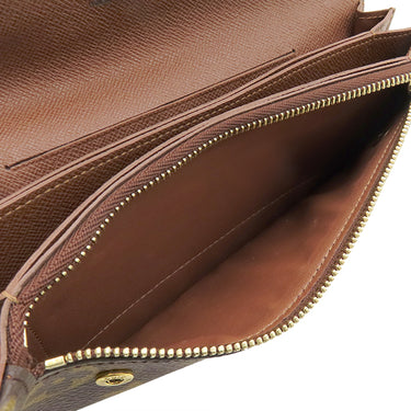 ルイヴィトン LOUIS VUITTON ポルトフォイユ アコルディオン M58008 モノグラム モノグラムキャンバス 二つ折り財布 ゴールド金具 チェーン付き