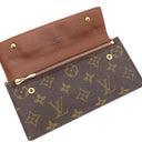 ルイヴィトン LOUIS VUITTON ポルトフォイユ アコルディオン M58008 モノグラム モノグラムキャンバス 二つ折り財布 ゴールド金具 チェーン付き