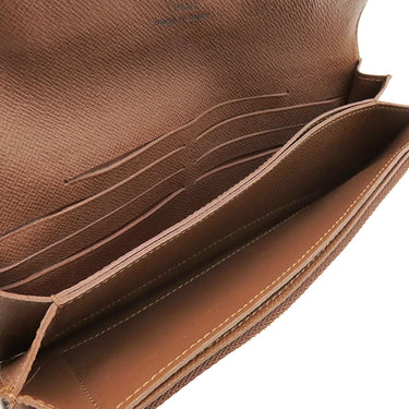 ルイヴィトン LOUIS VUITTON ポルトフォイユ アコルディオン M58008 モノグラム モノグラムキャンバス 二つ折り財布 ゴールド金具 チェーン付き