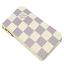 ルイヴィトン LOUIS VUITTON ポシェット クレ N62658 ダミエアズール ダミエアズールキャンバス コインケース ゴールド金具 小銭入れ 白 キーチェーン付き
