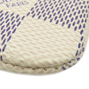 ルイヴィトン LOUIS VUITTON ポシェット クレ N62658 ダミエアズール ダミエアズールキャンバス コインケース ゴールド金具 小銭入れ 白 キーチェーン付き