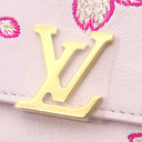 ルイヴィトン LOUIS VUITTON LV × TM ポルトフォイユ カプシーヌ コンパクト M13445 ピンク レザー スムースラムレザー 三つ折り財布 ゴールド金具 村上 隆 チェリーブロッサム