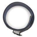 ルイヴィトン LOUIS VUITTON サンチュール LVサークル 90/36 M0114 ブラック×ネイビー キャンバス レザー #90 ベルト 黒 紺 モノグラムシャドウ