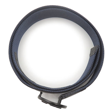 ルイヴィトン LOUIS VUITTON サンチュール LVサークル 90/36 M0114 ブラック×ネイビー キャンバス レザー #90 ベルト 黒 紺 モノグラムシャドウ