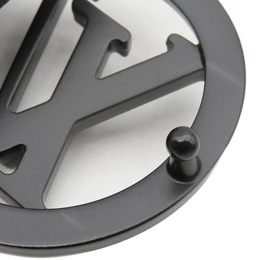 ルイヴィトン LOUIS VUITTON サンチュール LVサークル 90/36 M0114 ブラック×ネイビー キャンバス レザー #90 ベルト 黒 紺 モノグラムシャドウ