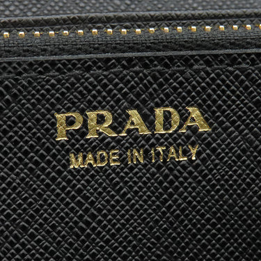 プラダ PRADA リボン フラップ ウォレット 1MH132 NERO レザー サフィアーノレザー 長財布 ゴールド金具 黒 SAFFIANO FIOCCO
