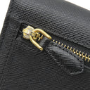 プラダ PRADA リボン フラップ ウォレット 1MH132 NERO レザー サフィアーノレザー 長財布 ゴールド金具 黒 SAFFIANO FIOCCO