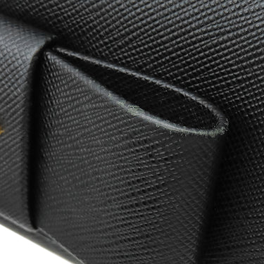 プラダ PRADA リボン フラップ ウォレット 1MH132 NERO レザー サフィアーノレザー 長財布 ゴールド金具 黒 SAFFIANO FIOCCO