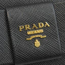 プラダ PRADA リボン フラップ ウォレット 1MH132 NERO レザー サフィアーノレザー 長財布 ゴールド金具 黒 SAFFIANO FIOCCO