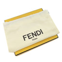 フェンディ FENDI ロゴ カードホルダー 7M0310 ブラック レザー カードケース シルバー金具 黒 FF フラグメントケース コインケース