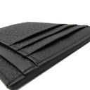 フェンディ FENDI ロゴ カードホルダー 7M0310 ブラック レザー カードケース シルバー金具 黒 FF フラグメントケース コインケース