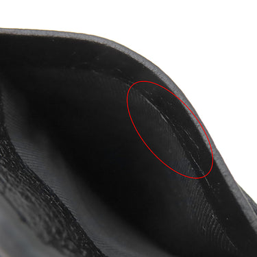 フェンディ FENDI ロゴ カードホルダー 7M0310 ブラック レザー カードケース シルバー金具 黒 FF フラグメントケース コインケース