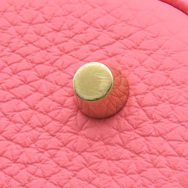 エルメス HERMES ピコタンロックMM タッチ ローズアザレ トリヨンクレマンス アリゲーター ハンドバッグ ゴールド金具 クロコ