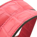 エルメス HERMES ピコタンロックMM タッチ ローズアザレ トリヨンクレマンス アリゲーター ハンドバッグ ゴールド金具 クロコ