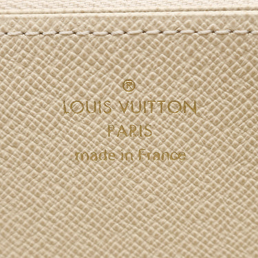 ルイヴィトン LOUIS VUITTON ジッピー ウォレット N60019 ダミエアズール ダミエアズールキャンバス 長財布 ゴールド金具 ラウンドファスナー 白