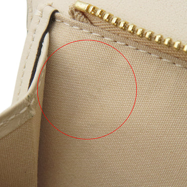 クロエ Chloe アルファベット コンパクトウォレット ベージュ×アイボリー レザー 三つ折り財布 ゴールド金具 バイカラー チャームなし