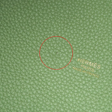 エルメス HERMES ピコタンロックPM ヴェールクリケット トリヨンクレマンス ハンドバッグ ゴールド金具 緑
