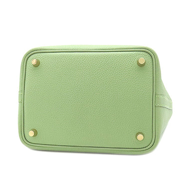 エルメス HERMES ピコタンロックPM ヴェールクリケット トリヨンクレマンス ハンドバッグ ゴールド金具 緑