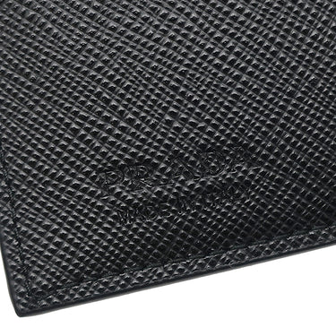 プラダ PRADA サフィアーノ トライアングル 財布 2ML049 NERO レザー 二つ折り財布 シルバー金具 黒 ２つ折り トライアングルロゴ