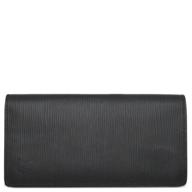 ルイヴィトン LOUIS VUITTON ポルトフォイユ ブラザ M60622 ブラック エピレザー 長財布 シルバー金具 黒 二つ折り