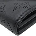 ルイヴィトン LOUIS VUITTON ポルトフォイユ イリス M58136 ノワール モノグラムマヒナ 長財布 シルバー金具 黒