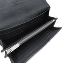 ルイヴィトン LOUIS VUITTON ポルトフォイユ イリス M58136 ノワール モノグラムマヒナ 長財布 シルバー金具 黒