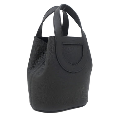 エルメス HERMES インザループ18 ブラック トリヨンクレマンス ヴォースイフト ハンドバッグ ゴールド金具 黒