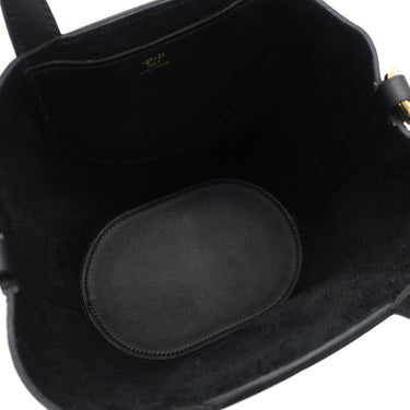 エルメス HERMES インザループ18 ブラック トリヨンクレマンス ヴォースイフト ハンドバッグ ゴールド金具 黒