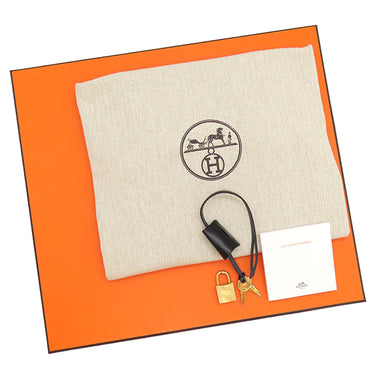 エルメス HERMES エールバッグジップ PM 31 ルトゥルネ ブラック トワルミリタリー ヴァッシュハンター ショルダーバッグ ゴールド金具 黒