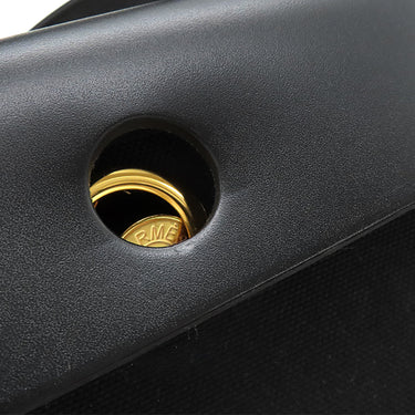 エルメス HERMES エールバッグジップ PM 31 ルトゥルネ ブラック トワルミリタリー ヴァッシュハンター ショルダーバッグ ゴールド金具 黒