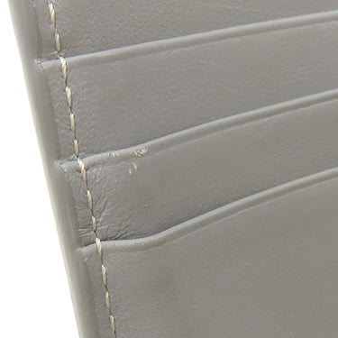 クリスチャン・ディオール Christian Dior CD 1947 ウォレット グレー グレインカーフレザー 二つ折り財布 ロゴ