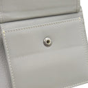 クリスチャン・ディオール Christian Dior CD 1947 ウォレット グレー グレインカーフレザー 二つ折り財布 ロゴ