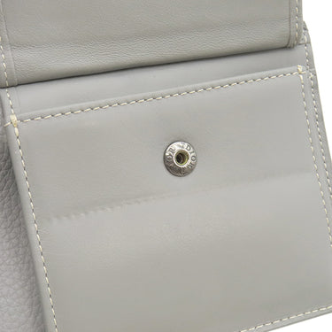 クリスチャン・ディオール Christian Dior CD 1947 ウォレット グレー グレインカーフレザー 二つ折り財布 ロゴ