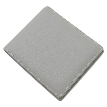 クリスチャン・ディオール Christian Dior CD 1947 ウォレット グレー グレインカーフレザー 二つ折り財布 ロゴ