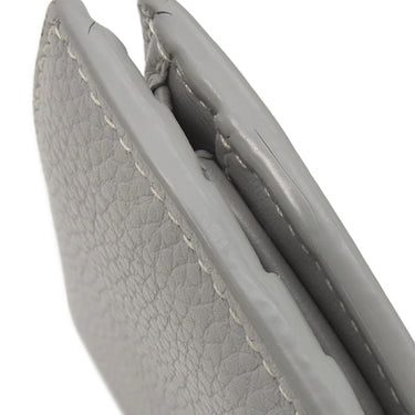 クリスチャン・ディオール Christian Dior CD 1947 ウォレット グレー グレインカーフレザー 二つ折り財布 ロゴ