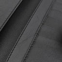 グッチ GUCCI ディアマンテ ファブリック 272602 ブラック×ブラウン レザー ウール 長財布 ゴールド金具 黒 茶 ダイヤ柄