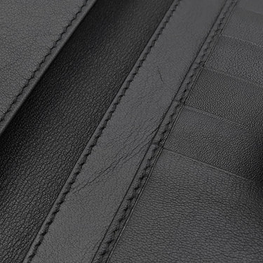 グッチ GUCCI ディアマンテ ファブリック 272602 ブラック×ブラウン レザー ウール 長財布 ゴールド金具 黒 茶 ダイヤ柄