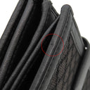 グッチ GUCCI ディアマンテ ファブリック 272602 ブラック×ブラウン レザー ウール 長財布 ゴールド金具 黒 茶 ダイヤ柄