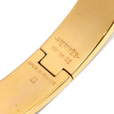 エルメス HERMES クリックH PM ブラック×ゴールド GP エナメル ブレスレット Hブレス