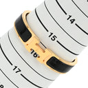 エルメス HERMES クリックH PM ブラック×ゴールド GP エナメル ブレスレット Hブレス