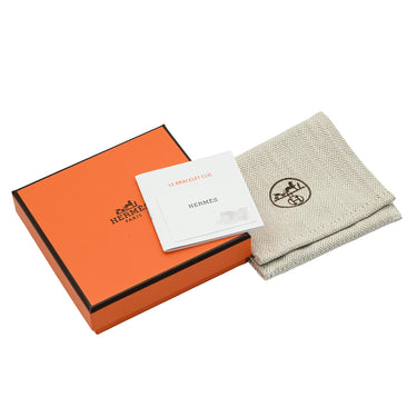 エルメス HERMES クリックH PM ブラック×ゴールド GP エナメル ブレスレット Hブレス