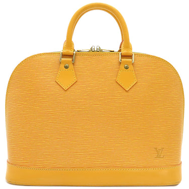 ルイヴィトン LOUIS VUITTON アルマ M52149 タッシリイエロー エピレザー ハンドバッグ ゴールド金具 黄色 鍵・パドロック欠品