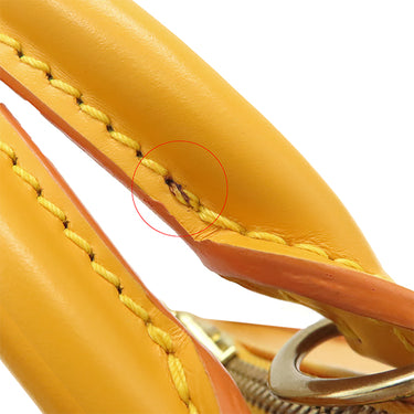 ルイヴィトン LOUIS VUITTON アルマ M52149 タッシリイエロー エピレザー ハンドバッグ ゴールド金具 黄色 鍵・パドロック欠品