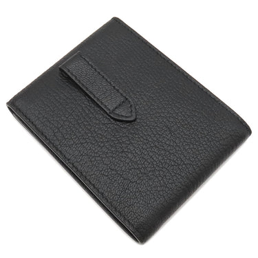 メゾン マルタン マルジェラ MAISON MARTIN MARGIELA 4ステッチ SA1UI0018 ブラック レザー 二つ折り財布 シルバー金具 黒 札入れ カード入れ 小銭入れ無し